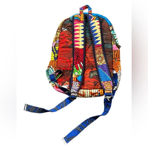 New hippie pattern quilted full size backpack bright color paisley floral - Picture 4 of 4